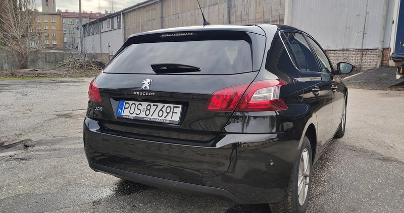 Peugeot 308 cena 36900 przebieg: 139000, rok produkcji 2015 z Zamość małe 106